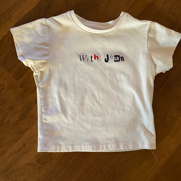 With Jean Baby White T - Picture 1 of 4